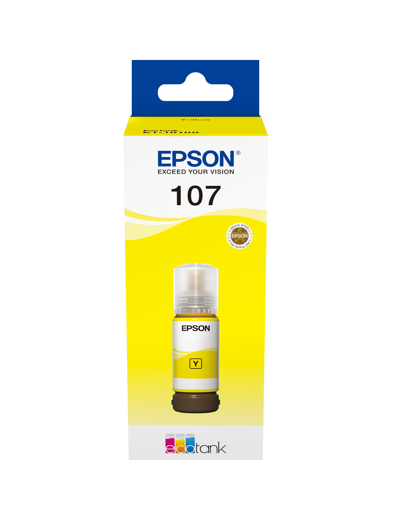 Bouteille d'encre jaune originale Epson 107 - C13T09B440