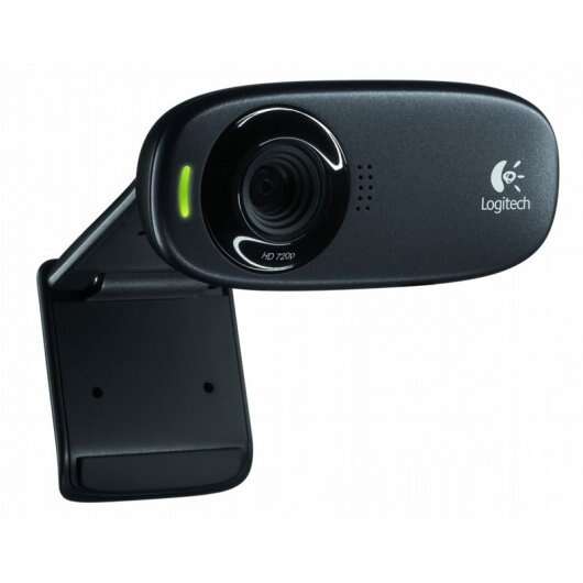 Webcam Logitech C310 HD 720p - 5 Mpx - USB 2.0 - Microphone intégré - Angle de vision de 60° - Mise au point fixe - Câble de 1,5 m - Couleur noire