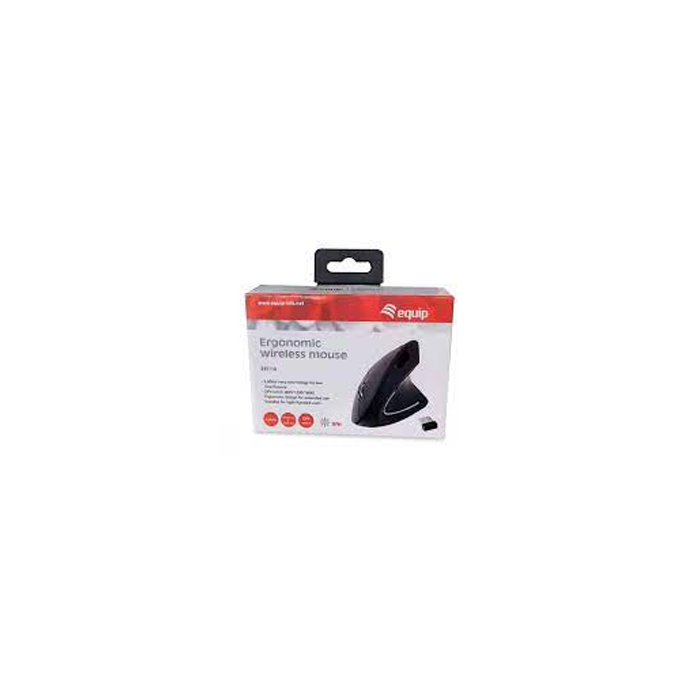 Equip Souris USB Sans Fil Ergonomique 1600dpi - 5 Boutons - Droitier