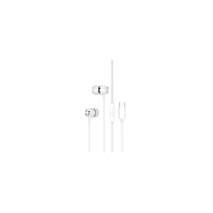 XO wired earphones EP25 USB-C white
