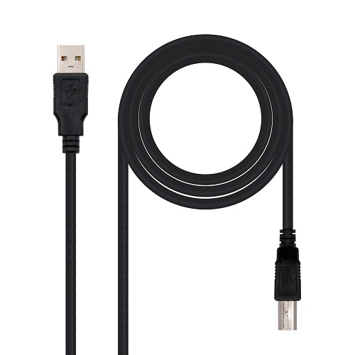 Câble d'imprimante Nanocable USB-A 2.0 mâle vers USB-B mâle 1,80 m