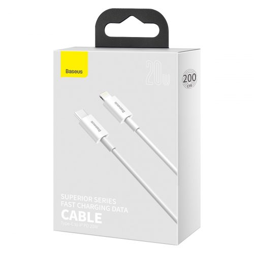 Baseus cable Superior PD USB-C - Lightning 2,0 m white 20W