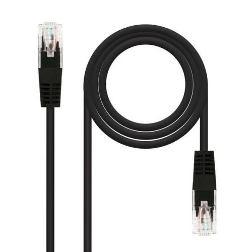 Nanocable Câble réseau Cordon de brassage RJ45 Cat.6 UTP AWG24 2 m – Couleur noi