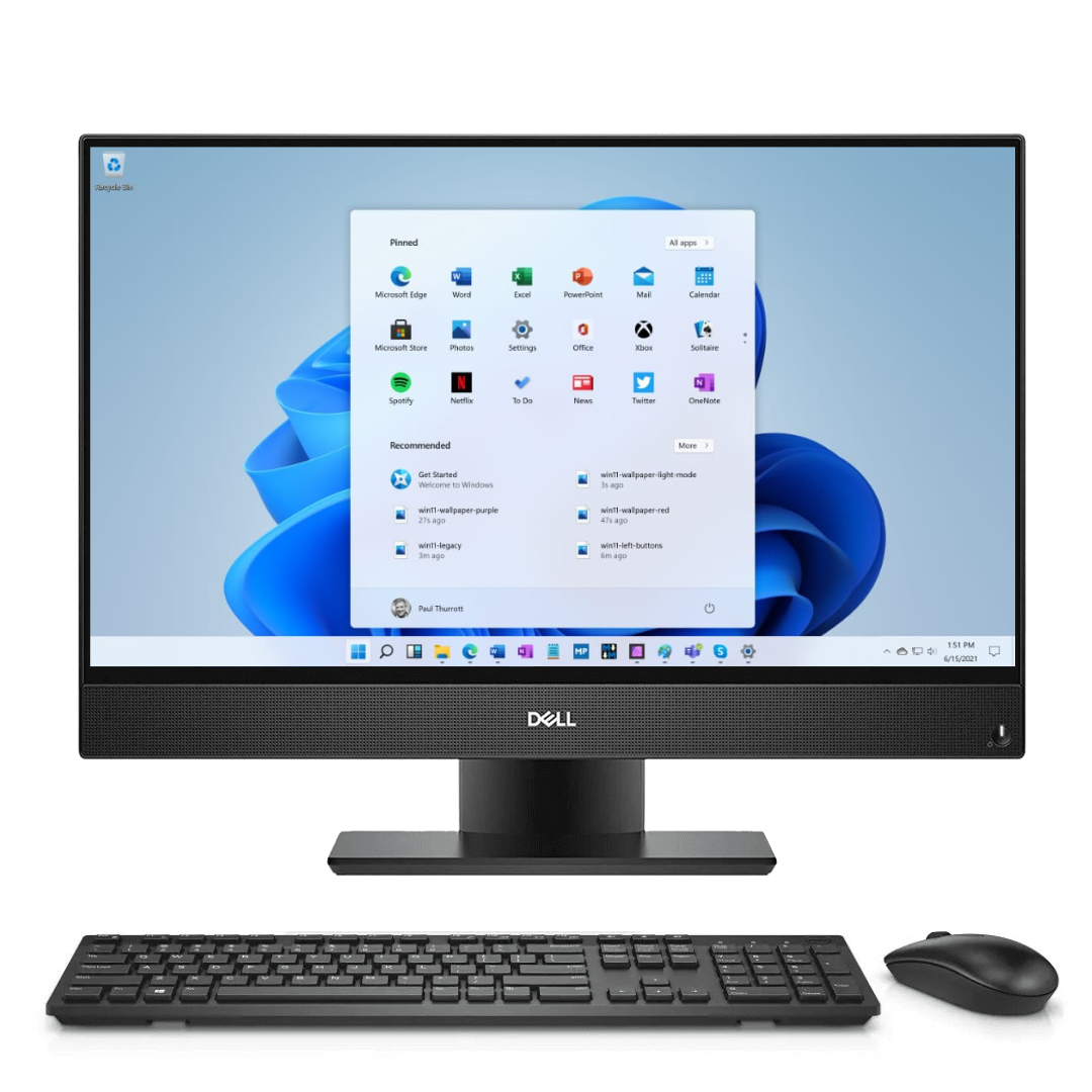 DEL5260_C_F231616] Dell OptiPlex 5260 AIO/Grade C/ i5-8500/8 GB/256 GB/SSD/ DVD+/-RW/ 21.6"/ Windows 11PRO