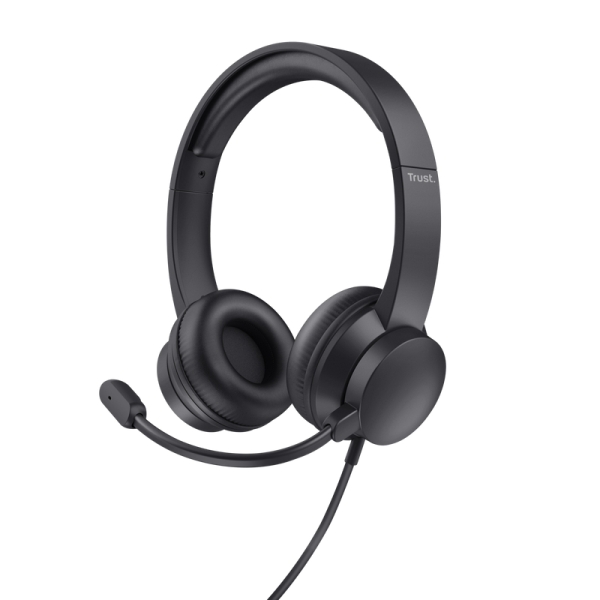 Casque PC Trust Ayda - Bandeau réglable - Contrôle du volume supra-auriculaire -